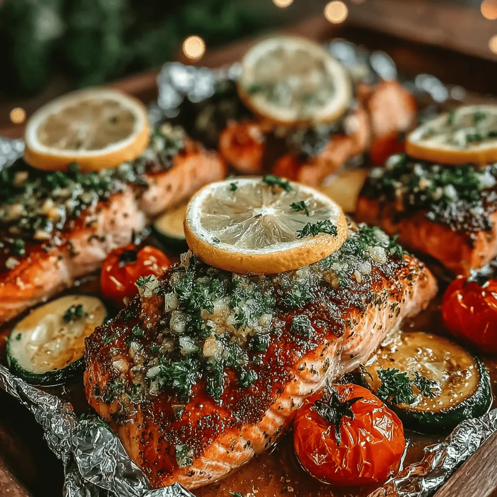 Cooking salmon in foil packets is a culinary technique that has gained popularity for its convenience and flavor-enhancing capabilities. This method not only simplifies the cooking process but also locks in moisture and deliciousness, ensuring that the salmon is tender and flavorful. The Buttery Garlic Herb Salmon Packets take this approach to another level by marrying fresh, wholesome ingredients with minimal preparation. The result is a healthy, satisfying meal that is as pleasing to the palate as it is easy to prepare.