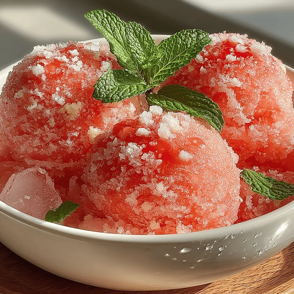Once you've blended your watermelon mixture into a smooth, refreshing puree, the next crucial step is chilling and freezing. This process is vital for achieving the perfect texture in your watermelon sorbet.