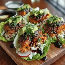 In the quest for a fresh, healthy, and satisfying meal, few dishes can rival the delightful combination of Salmon Lettuce Wraps with Watermelon Glaze. This recipe not only tantalizes the taste buds with its vibrant flavors but also offers an abundance of health benefits. Salmon, known for its rich omega-3 fatty acids and high protein content, pairs beautifully with a naturally sweet and hydrating watermelon glaze. Together, they create a dish that is as nourishing as it is delicious.