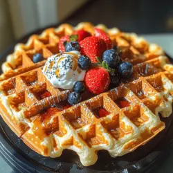 Wholesome Protein-Packed Cottage Cheese Waffles: A Deliciously Nutritious Treat