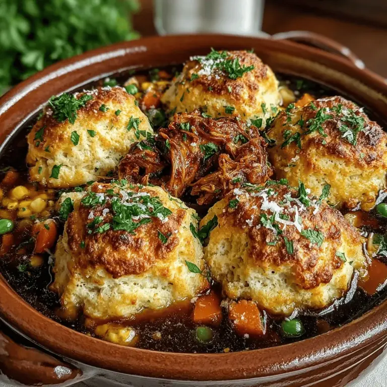 When it comes to home-cooked meals, few dishes evoke warmth and comfort quite like a rustic chicken cobbler. This hearty recipe combines the tender goodness of chicken with a medley of fresh vegetables, all enveloped in a light, flaky biscuit topping. Ideal for family dinners or cozy gatherings, this dish not only satisfies hunger but also nourishes the soul, making it a staple in many households. The Rustic Garlic Herb Chicken Cobbler exemplifies the beauty of comfort food, presenting a delightful way to enjoy a nutritious meal that brings people together.
