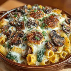 When it comes to comfort food, few dishes evoke feelings of warmth and satisfaction quite like a cheesy pasta bake. The Cheesy Spinach and Mushroom Pasta Bake is a standout recipe, combining the rich flavors of melted cheese with the earthy tones of mushrooms and the vibrant freshness of spinach. This dish is not just about taste; it encapsulates the essence of home-cooked meals, making it a favorite for families seeking both nutrition and comfort in one hearty serving.
