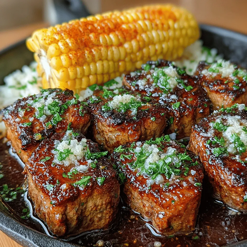 When it comes to creating a memorable dining experience, few dishes can rival the mouthwatering combination of sizzling garlic butter steak bites paired with sweet corn on the cob. This delightful recipe captures the essence of casual dinners, family gatherings, and outdoor barbecues, making it a versatile choice for any occasion. Not only does it deliver a symphony of rich flavors, but it also boasts an ease of preparation that makes it suitable for both novice cooks and seasoned culinary enthusiasts.