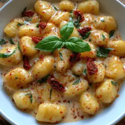 If you're on the hunt for a comforting and indulgent dish that is both satisfying and easy to prepare, look no further than creamy sun-dried tomato gnocchi. This delightful recipe combines the pillowy softness of gnocchi with a rich, velvety sauce, making it a perfect choice for cozy dinners or special occasions. The creamy elements of this dish not only enhance its flavor but also provide a sense of warmth and comfort that can brighten even the gloomiest of days.