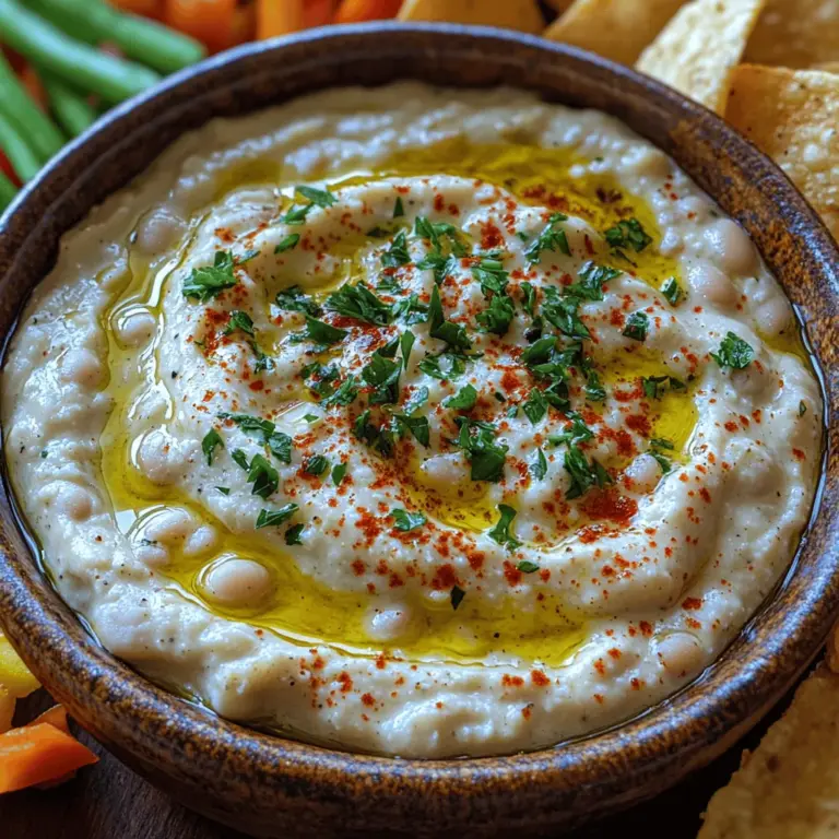 As the popularity of plant-based diets continues to rise, so does the demand for delicious and nutritious dips that can accompany a variety of dishes. One standout option is the creamy garlic white bean dip, a delightful blend that showcases the versatility of legumes and the bold flavor of garlic. This dip not only offers a smooth and luscious texture but also packs a flavor punch that makes it irresistible at gatherings or as a healthy snack.