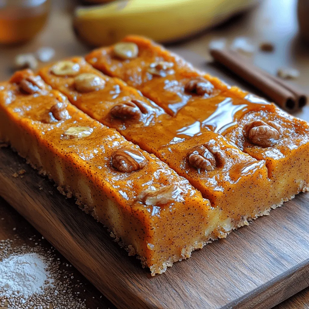 Wholesome Pumpkin Banana Bars