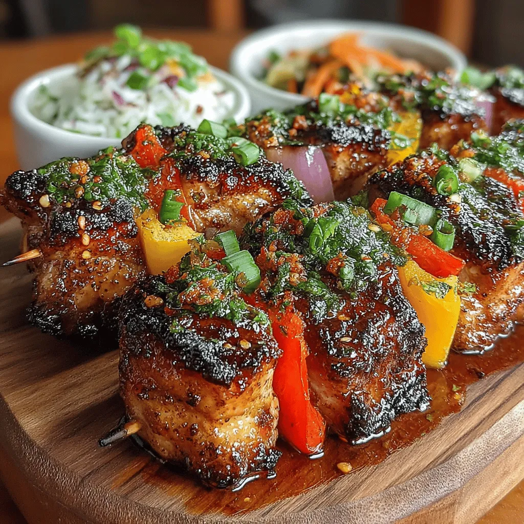 If you're in search of a dish that perfectly balances flavor and convenience, look no further than Sweet & Savory Grilled Honey Garlic Chicken Skewers. This delightful recipe combines the natural sweetness of honey with the robust, savory notes of garlic, creating a mouthwatering experience that tantalizes the taste buds. Each bite offers a harmonious blend of sweet and umami flavors, making it not just a meal but a culinary adventure.