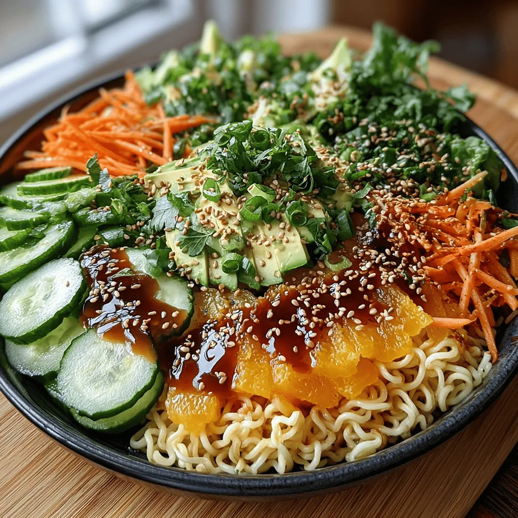 The Chilled Rainbow Ramen Salad is not just a meal; it's an experience that brings a burst of color and flavor to your plate. This dish captures the essence of summer with its vibrant hues and fresh ingredients, making it an appealing choice for anyone looking to enjoy a nutritious and visually striking salad. Perfect for warm weather, gatherings, or even as a light lunch, this salad promises a delightful mix of textures and tastes that are sure to satisfy.