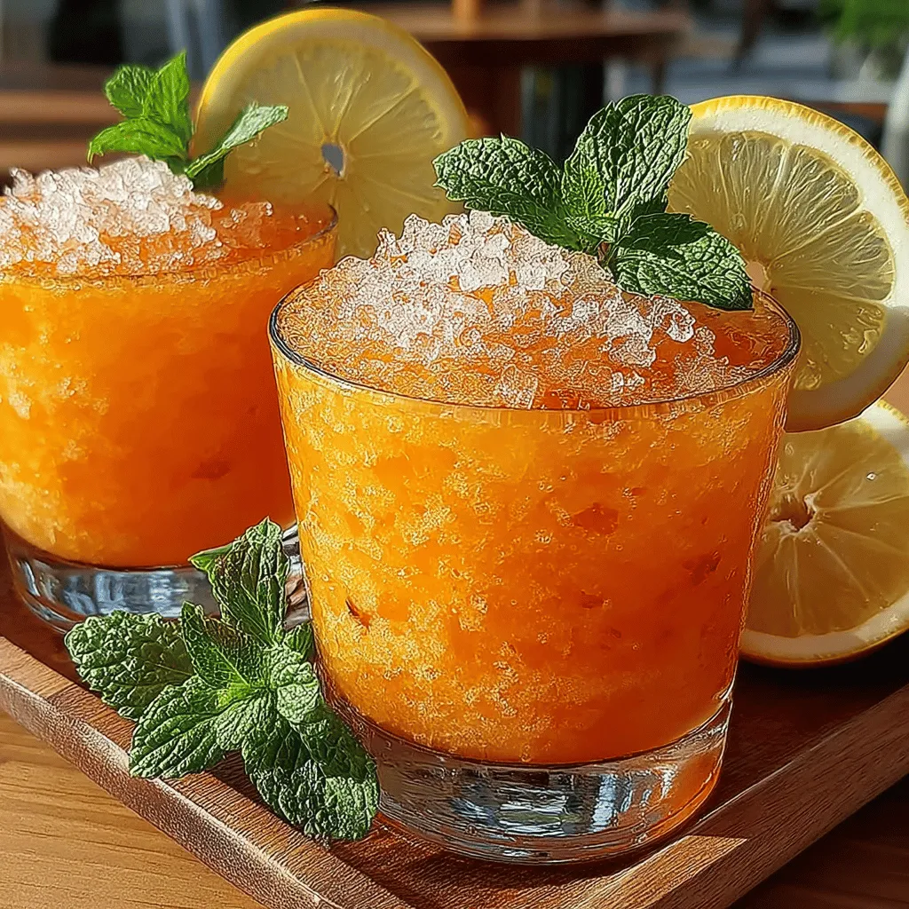 As the summer sun blazes down, the quest for the ultimate refreshment begins. Among the myriad of drinks that promise to quench your thirst, the Peach Iced Tea Slush stands out as a delightful choice. This invigorating beverage is a harmonious blend of sweet, juicy peaches and robust tea, creating a slushy drink that’s both cooling and flavorful. Perfect for hot summer days, this slush is not only a feast for the palate but also a visual delight, boasting vibrant hues of orange and yellow that evoke the essence of summer.