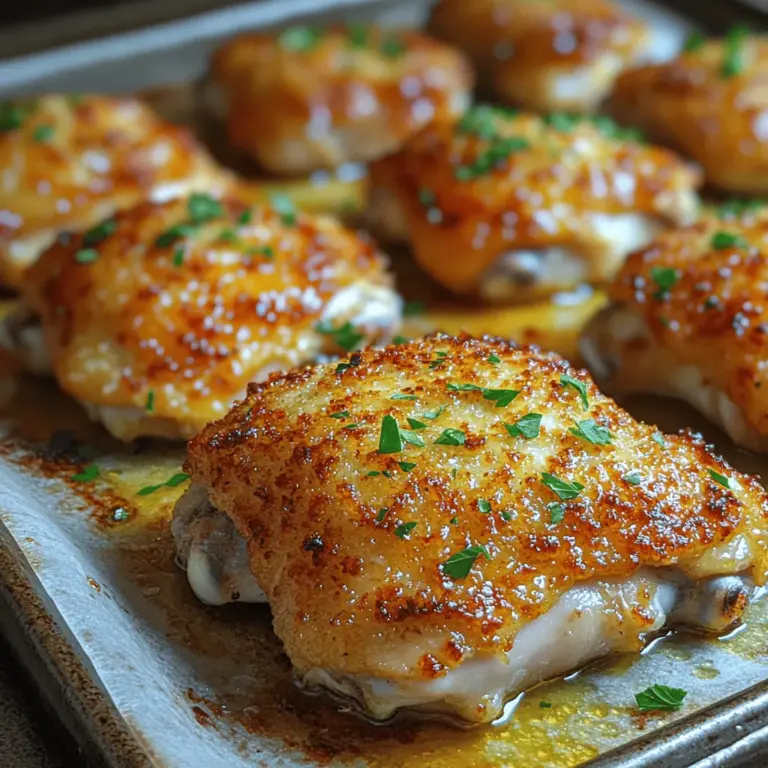 To create the perfect Garlic Parmesan Crusted Chicken Thighs, it’s essential to understand each ingredient's role and how they contribute to the final dish. The key components are chicken thighs, Parmesan cheese, Panko breadcrumbs, fresh garlic and herbs, olive oil, and lemon. Each element plays a crucial part in the overall flavor and texture.