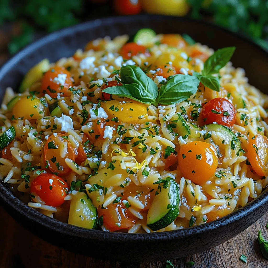 As the temperature rises and the days grow longer, nothing quite captures the essence of summer like a vibrant, refreshing dish that celebrates the season's bounty. Enter the Summer Veggie Orzo with Feta and Fresh Herbs—a delightful medley of flavors and textures that is perfect for those sultry afternoons. This dish not only showcases the best of summer's harvest but also offers a light yet satisfying meal that can be enjoyed in various settings. Whether you’re hosting a family gathering, packing a picnic, or bringing a dish to a potluck, this recipe stands out for its vibrant colors and fresh taste.
