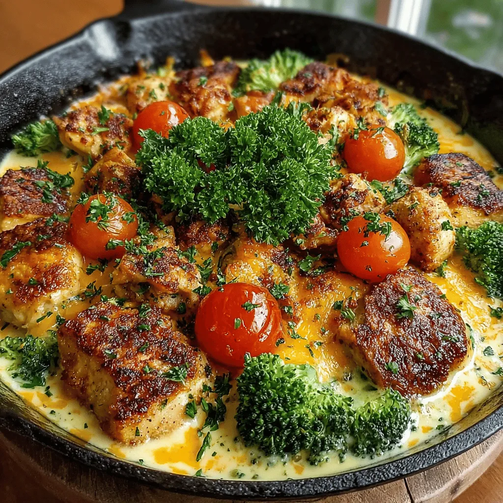 To appreciate the Cheesy Ranch Chicken Broccoli Skillet fully, it’s essential to understand the role and benefits of each ingredient. This dish not only tantalizes the taste buds but also packs a nutritional punch, making it a well-rounded meal option.