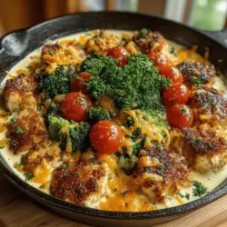 Cheesy Ranch Chicken Broccoli Skillet