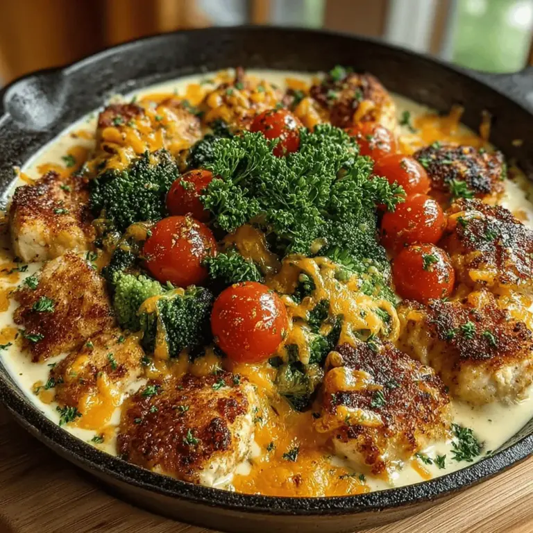 To appreciate the Cheesy Ranch Chicken Broccoli Skillet fully, it’s essential to understand the role and benefits of each ingredient. This dish not only tantalizes the taste buds but also packs a nutritional punch, making it a well-rounded meal option.