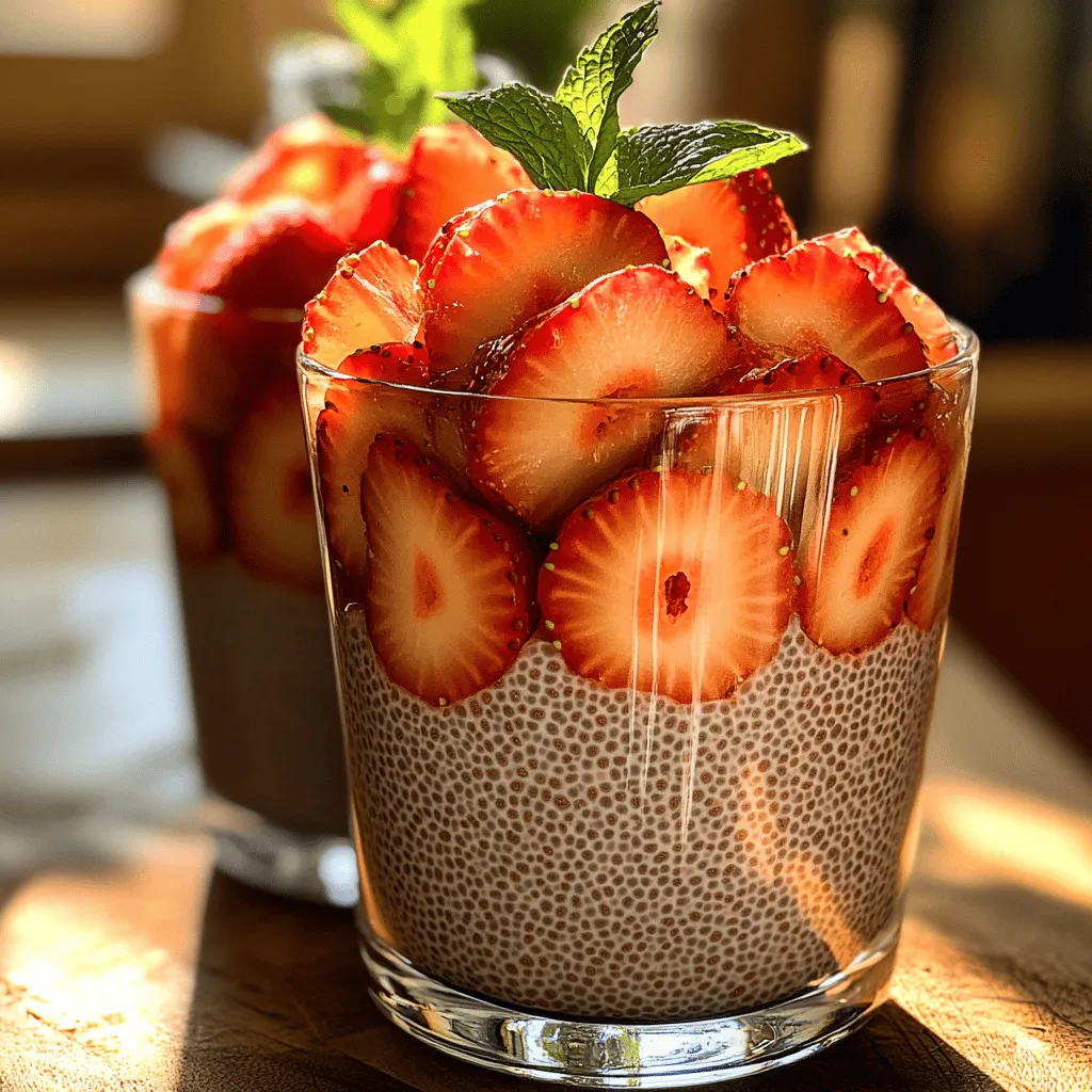 Sweet Strawberry Chia Cups
