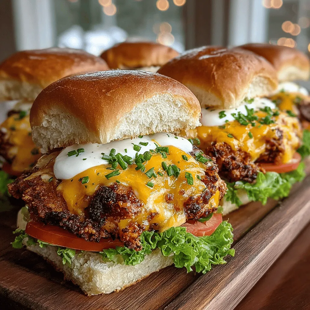When it comes to comfort food, few things can match the joy of biting into a crispy chicken slider. The Crispy Cheddar Ranch Chicken Sliders are not just a meal; they are a celebration of flavors that are perfect for gatherings, game days, or casual family dinners. Featuring juicy chicken thighs coated in a golden, crunchy breading and topped with rich cheddar cheese and zesty ranch, these sliders offer a delightful combination of textures and tastes that will leave your guests coming back for more.