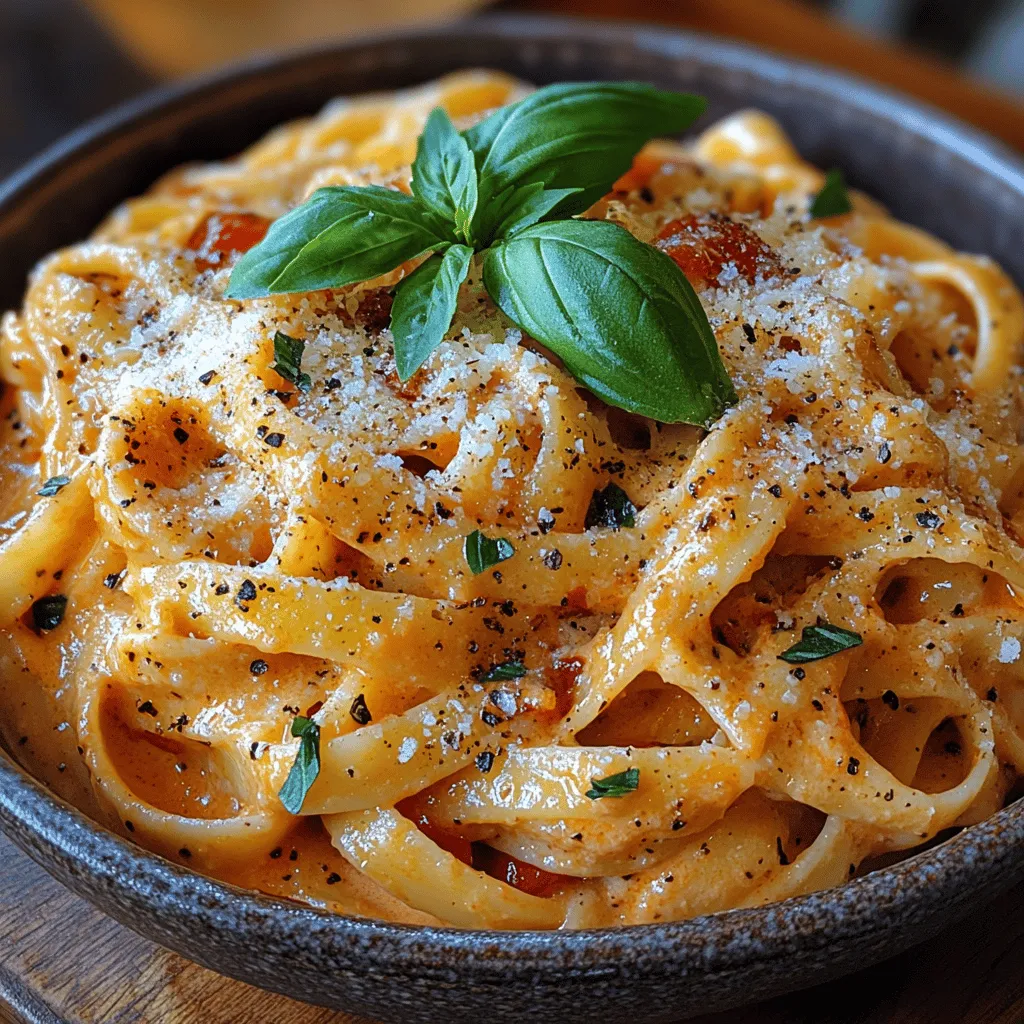 Creamy Roasted Red Pepper Pasta