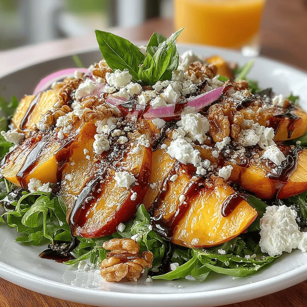 As the warm days of summer roll in, so does the desire for light, refreshing meals that capture the essence of the season. One such dish is the Sweet & Savory Peach & Arugula Salad, a delightful combination of tender arugula, juicy peaches, and creamy goat cheese, all harmoniously blended with crunchy walnuts and a tangy dressing. This salad not only tantalizes the taste buds but also embodies a perfect balance of sweet and savory flavors, making it an ideal choice for any occasion.