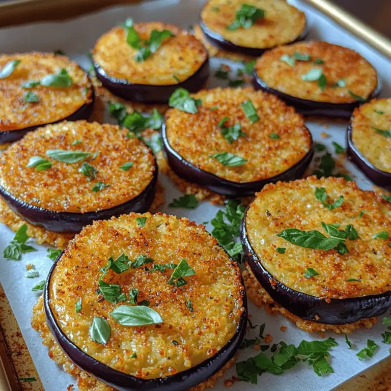 In recent years, eggplant has gained significant traction in the culinary world, celebrated for its versatility and rich flavor. This once-underappreciated vegetable is now a favorite among health-conscious eaters and gourmet chefs alike. With its ability to absorb flavors and its unique texture, eggplant can be transformed into a wide array of dishes, from savory casseroles to delectable dips. Among the myriad of eggplant recipes, one stands out for its simplicity and crunch: Crunchy Eggplant Wonders. This delightful snack not only satisfies your cravings but also offers a nutritious alternative to traditional fried snacks.