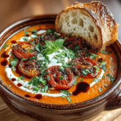 As summer rolls in and temperatures rise, the appeal of chilled soups becomes undeniable. They offer a refreshing alternative to heavier meals, allowing you to enjoy vibrant flavors without feeling weighed down. One standout option in the realm of chilled soups is the Chilled Tomato Basil Bliss Soup. This delightful dish is not only a feast for the eyes—with its vibrant red hue—but also a celebration of fresh ingredients that capture the essence of summer.