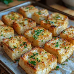 When preparing your crunchy garlic butter croutons, one of the most essential steps is ensuring that the croutons are spread out in a single layer on the baking sheet. This simple yet critical technique allows for even heat distribution, preventing any soggy or undercooked pieces. When croutons are piled on top of one another, moisture gets trapped, leading to uneven cooking. A single layer maximizes the exposure to heat, allowing each piece to become beautifully golden brown and crisp.