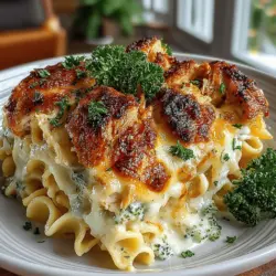 If you're in search of a dish that encapsulates warmth, flavor, and convenience, look no further than the Golden Parmesan Herb Chicken Noodle Casserole. This delightful casserole is not just a meal; it's a comforting embrace on a plate that promises to satisfy both the palate and the soul. With its creamy texture, rich flavors, and a topping of golden, melted cheese, it's a dish that has swiftly become a favorite for families and gatherings alike.