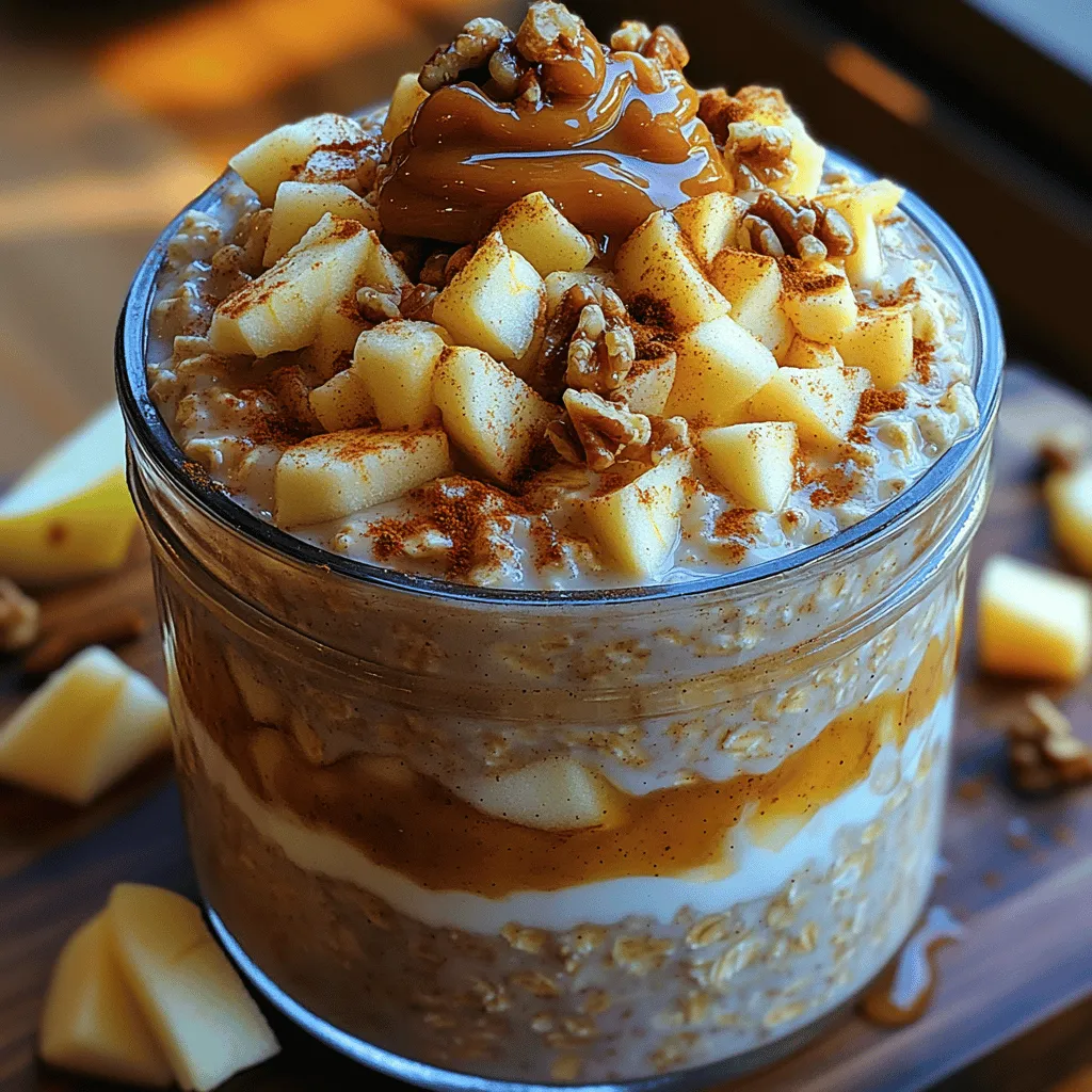 Sweet Apple Pie Overnight Oats Recipe