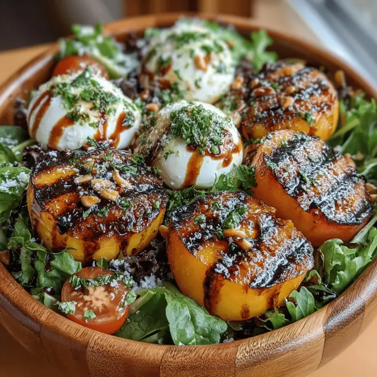When summer rolls around, the allure of seasonal ingredients becomes undeniable, and few fruits capture the essence of the season quite like peaches. Their juicy sweetness and vibrant color make them a favorite among chefs and home cooks alike. One of the most delightful ways to savor peaches is through a Grilled Peach & Burrata Salad. This dish not only highlights the natural flavors of ripe peaches but also offers a unique combination of textures and tastes that make it an ideal choice for warm-weather dining.