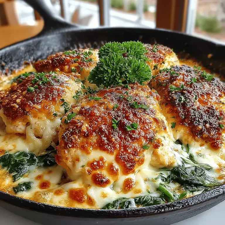 What makes creamy garlic chicken and spinach bake so appealing is its comforting nature. This dish is like a warm hug on a plate, perfect for cold evenings or when you simply need a pick-me-up. The creamy sauce envelops the chicken and spinach, creating a coziness that is both nostalgic and fulfilling. It’s the kind of meal that leaves you feeling satisfied, yet eager for the next bite.