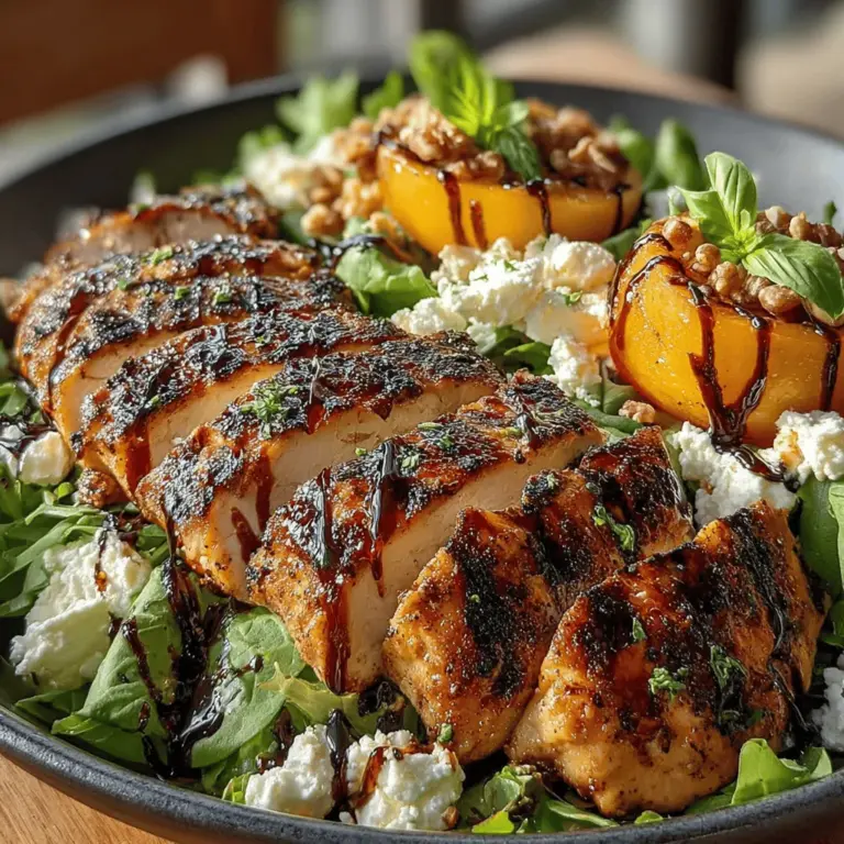 As the warm sun graces us with its presence and gardens burst with vibrant colors, summer becomes a season that invites us to relish fresh, light, and nutritious meals. Salads, in particular, shine during this time, offering a refreshing escape from heavier fare. Among the myriad of salad options, the Grilled Peach Chicken Salad stands out as a unique and flavorful delight that perfectly encapsulates the essence of summer. By combining the sweetness of grilled peaches with tender chicken, this dish not only tantalizes the taste buds but also embodies a harmonious balance of flavors and textures.