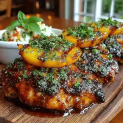 When the summer sun shines bright, there's nothing quite like the sizzle of grilled food wafting through the air. One standout dish that captures the essence of summer is Grilled Peach BBQ Chicken. This culinary creation marries the smoky, savory flavors of perfectly grilled chicken with the sweet, juicy essence of caramelized peaches. The result is a dish that is not only delectable but also visually stunning, making it an ideal centerpiece for outdoor gatherings, family barbecues, or even a simple weeknight meal.