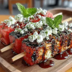 As the warm summer sun beckons, outdoor grilling becomes a favorite pastime for many. While traditional barbecue staples like burgers and hot dogs reign supreme, there's a growing trend toward grilling fruits, which adds a unique twist to summer cookouts. Among the most delightful of these grilled creations are Grilled Watermelon Feta Skewers. This dish not only brings a vibrant splash of color to your plate but also combines flavors and textures in a way that is both unexpected and refreshing.