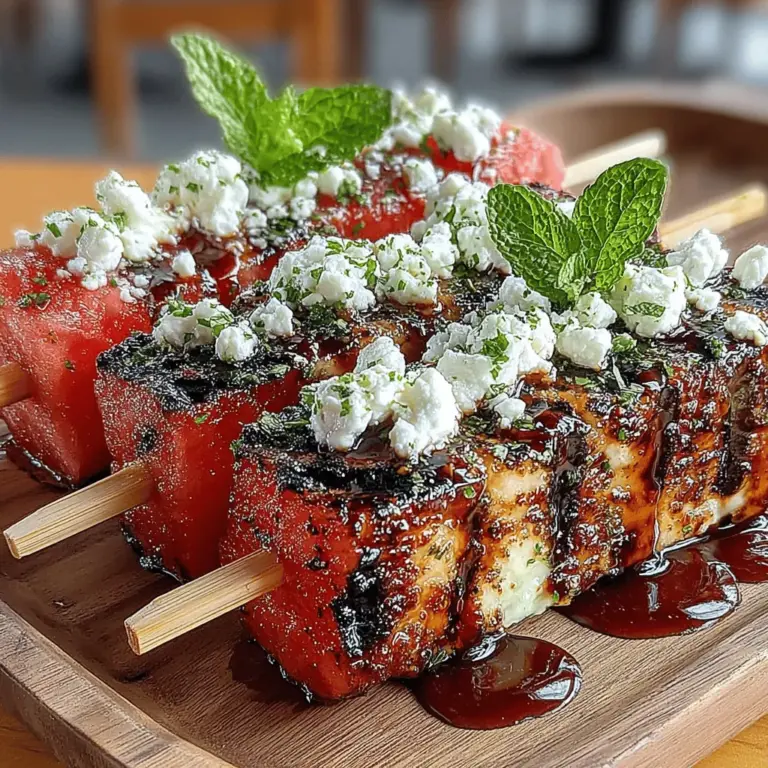 As the warm summer sun beckons, outdoor grilling becomes a favorite pastime for many. While traditional barbecue staples like burgers and hot dogs reign supreme, there's a growing trend toward grilling fruits, which adds a unique twist to summer cookouts. Among the most delightful of these grilled creations are Grilled Watermelon Feta Skewers. This dish not only brings a vibrant splash of color to your plate but also combines flavors and textures in a way that is both unexpected and refreshing.
