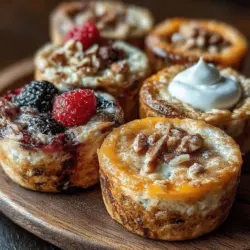 In recent years, the quest for healthy breakfast options has gained significant momentum. With an increasing awareness of nutrition and wellness, many people are now seeking meals that not only energize but also nourish the body. Enter Berry Bliss Baked Oatmeal Cups—a delightful fusion of taste and health that serves as both a breakfast staple and a convenient snack. These baked oatmeal cups are not only easy to prepare but also incredibly versatile, accommodating a variety of dietary preferences, including vegan and gluten-free diets.