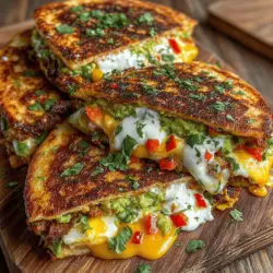 In the realm of flavorful and healthy meals, Creamy Avocado Egg Salad Tortilla Melts stand out as an exceptional choice. This delightful dish is not only nourishing but also incredibly versatile, making it an ideal option for breakfast, lunch, or a quick snack. The combination of creamy avocado and perfectly boiled eggs creates a satisfying texture that is complemented by the crunch of fresh vegetables and the warmth of a toasted tortilla. Whether you are looking for a light meal or a hearty snack, these tortilla melts are sure to please your palate and energize your day.
