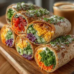 Rainbow Veggie Wraps Recipe
