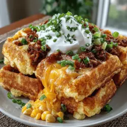Imagine waking up to the aroma of freshly made cornbread waffles wafting through your kitchen—crisp on the outside, fluffy on the inside, and bursting with the savory flavors of cheddar cheese and a hint of chili. Cheddar chili cornbread waffles are not just a breakfast staple; they are a delightful fusion dish that effortlessly bridges the gap between traditional cornbread and a modern waffle breakfast. Whether you are looking for a unique brunch option, a hearty breakfast, or a satisfying dinner side, this recipe is versatile enough to meet your needs.