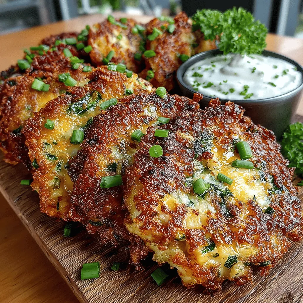 If you're searching for a delicious way to incorporate more vegetables into your meals without sacrificing flavor, look no further than cheesy zucchini bacon fritters. These crispy, savory morsels combine the fresh taste of zucchini with the rich, irresistible flavors of sharp cheddar cheese and crispy bacon. Whether you're looking to impress guests at a gathering or simply want a satisfying snack, this recipe serves as a versatile option that can be enjoyed as an appetizer, side dish, or even a light main course.