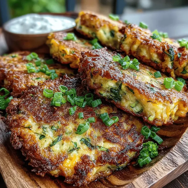 If you're searching for a delicious way to incorporate more vegetables into your meals without sacrificing flavor, look no further than cheesy zucchini bacon fritters. These crispy, savory morsels combine the fresh taste of zucchini with the rich, irresistible flavors of sharp cheddar cheese and crispy bacon. Whether you're looking to impress guests at a gathering or simply want a satisfying snack, this recipe serves as a versatile option that can be enjoyed as an appetizer, side dish, or even a light main course.