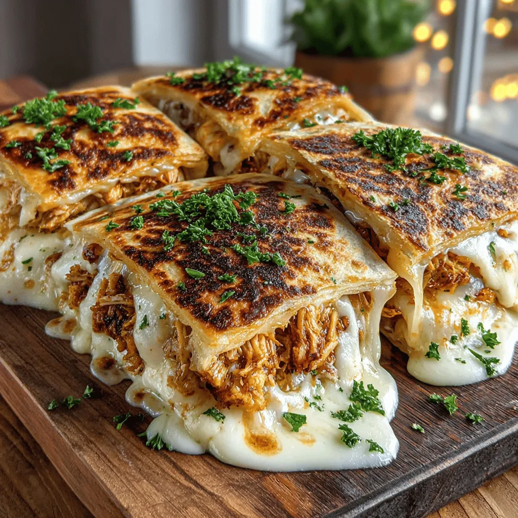 If you’re in search of a quick and delicious meal that can effortlessly impress your family or friends, look no further than Cheesy Mini Chicken Alfredo Tortilla Melts. This delightful dish offers a perfect balance of creamy goodness, savory chicken, and a satisfying crunch, making it an ideal choice for family dinners, casual gatherings, or even a cozy night in. The rich, velvety Alfredo sauce pairs beautifully with tender, shredded chicken, all wrapped in a soft tortilla that’s toasted to perfection.