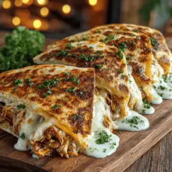 If you’re in search of a quick and delicious meal that can effortlessly impress your family or friends, look no further than Cheesy Mini Chicken Alfredo Tortilla Melts. This delightful dish offers a perfect balance of creamy goodness, savory chicken, and a satisfying crunch, making it an ideal choice for family dinners, casual gatherings, or even a cozy night in. The rich, velvety Alfredo sauce pairs beautifully with tender, shredded chicken, all wrapped in a soft tortilla that’s toasted to perfection.