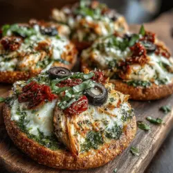 To create your Mini Chicken Pesto Pita Pizzas efficiently, having the right kitchen tools on hand is essential. Here’s a list of recommended items that will make the cooking process smoother: