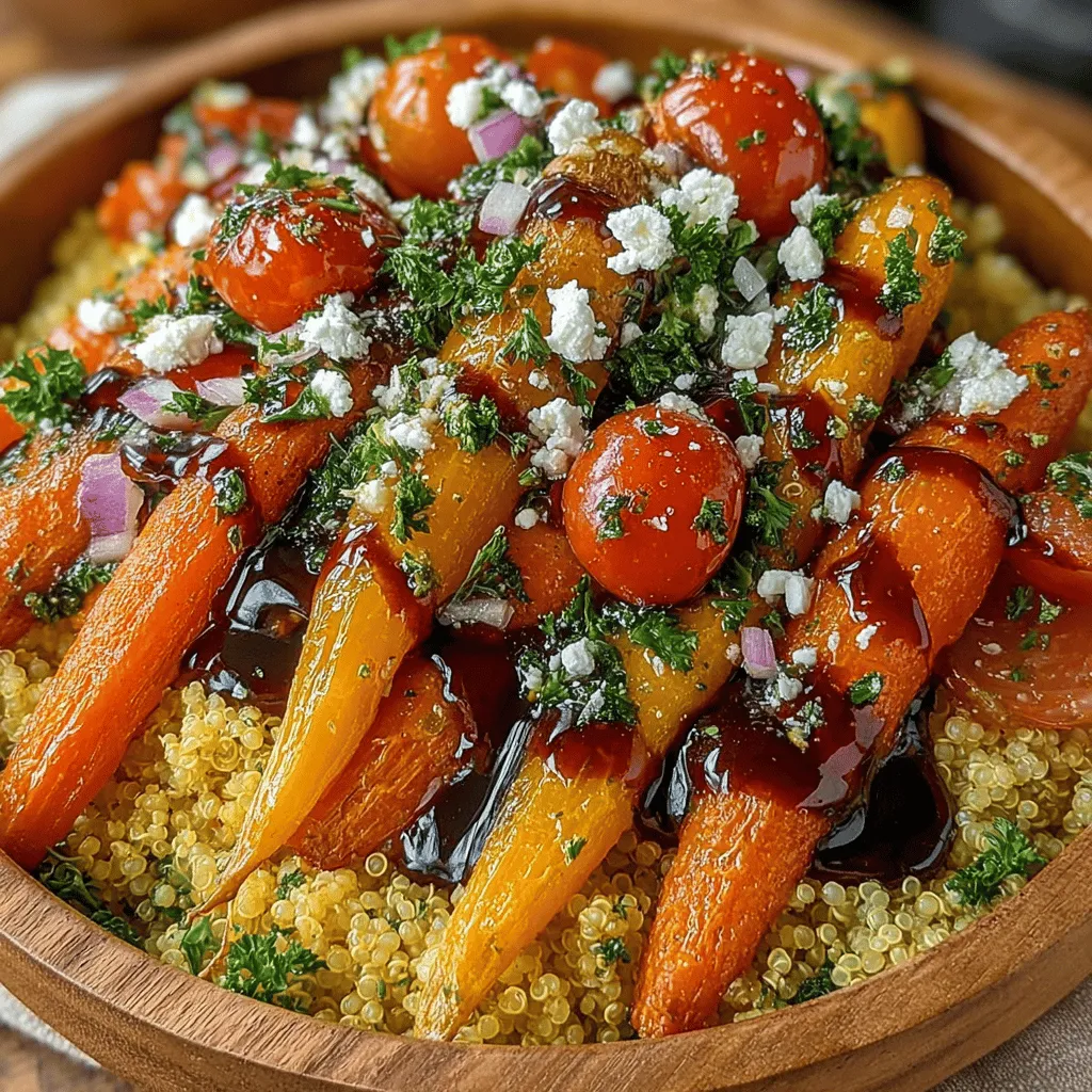 In the realm of healthy eating, few dishes shine as brightly as the Roasted Carrot and Quinoa Salad Delight. This vibrant salad is not only a feast for the eyes but also a powerhouse of nutrition, making it ideal for any occasion—from casual family dinners to sophisticated gatherings. Bursting with flavors and textures, this dish showcases the natural sweetness of roasted carrots, the hearty goodness of quinoa, and the freshness of seasonal vegetables, appealing to a wide array of dietary preferences.