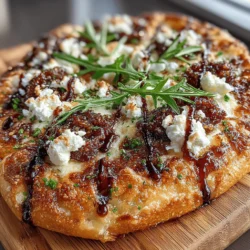 Sweet & Savory Fig Jam Pizza: A Culinary Delight