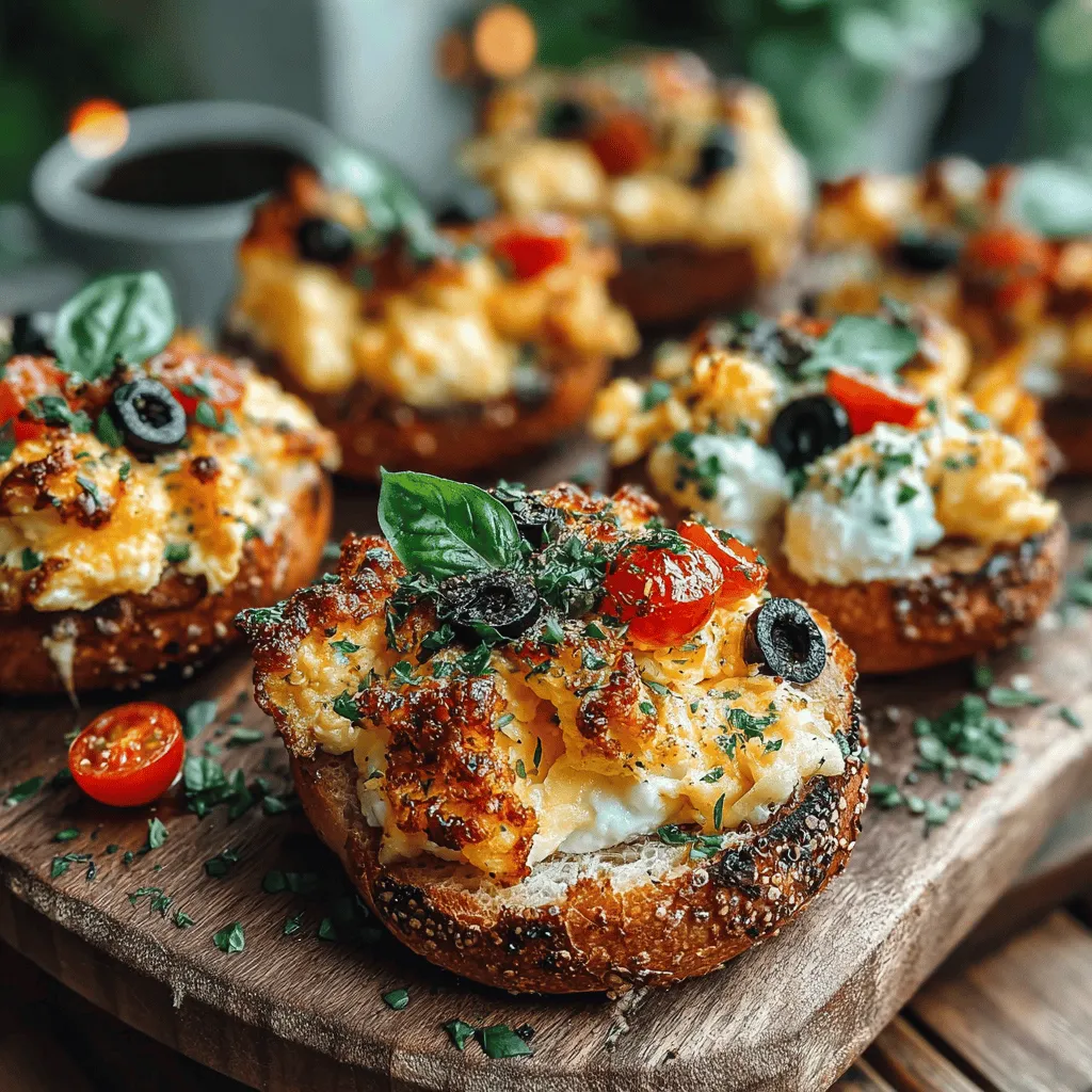 To create the perfect Mini Egg & Cheese Bagel Pizzas, it’s essential to understand the ingredients that make this recipe a standout choice for breakfast lovers.