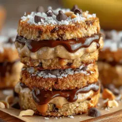 Frozen Banana Oatmeal Sandwich Coins are not just a simple snack; they are an innovative and wholesome treat designed for those who seek both convenience and nutrition in their busy lives. This delightful recipe combines the natural sweetness of ripe bananas with the hearty goodness of rolled oats and nut butter, resulting in a snack that is as satisfying as it is healthy. Whether you're looking for a quick breakfast option, a post-workout fuel, or a kid-friendly treat, these sandwich coins are a versatile choice that can be customized to suit various tastes and dietary preferences.