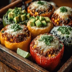 Colorful Stuffed Bell Pepper Treats