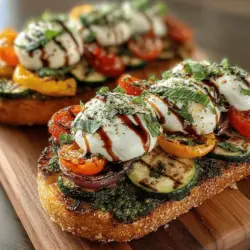 Grilled Veggie and Pesto Flatbread is a delightful dish that embodies the essence of fresh ingredients and vibrant flavors. Perfect for summer gatherings or a quick weeknight dinner, this recipe combines the smokiness of grilled vegetables with the aromatic richness of basil pesto and creamy mozzarella cheese. The result is an irresistible flatbread that not only satisfies your taste buds but also celebrates the bounty of seasonal produce. In this article, we will explore the ingredients, preparation, and step-by-step instructions to create this delicious flatbread. Whether you are a seasoned cook or a beginner in the kitchen, you’ll find this recipe both approachable and rewarding.
