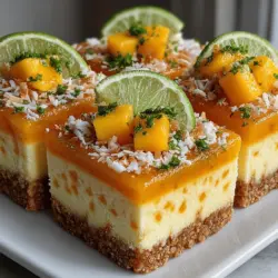 When the sun is shining and the temperatures rise, nothing beats a refreshing treat that captures the essence of summer. Enter the Tropical Bliss Mango Coconut Yogurt Bars—an enticing dessert that combines the luscious flavor of ripe mangoes with the creamy goodness of coconut yogurt. These bars are not only a delight for your taste buds but also a healthy indulgence that you can enjoy guilt-free. Whether you're lounging by the pool, hosting a summer party, or simply looking for a nutritious snack, these bars are the perfect way to cool down and satisfy your sweet tooth.