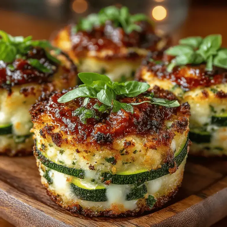 Zucchini Lasagna Cupcakes are a delightful twist on traditional lasagna, offering a healthier, gluten-free option that packs a punch of flavor and nutrition. This innovative recipe combines the freshness of zucchini with creamy ricotta, savory marinara, and gooey mozzarella, all baked in a convenient cupcake form. Not only do these cupcakes provide a unique presentation, but they also contribute to a wholesome meal that can satisfy even the pickiest eaters. Whether you are looking for a quick weeknight family dinner or a crowd-pleasing appetizer for your next gathering, Zucchini Lasagna Cupcakes are sure to impress. This article will guide you step-by-step through the process of creating these delicious cupcakes, along with insights into their benefits and variations.